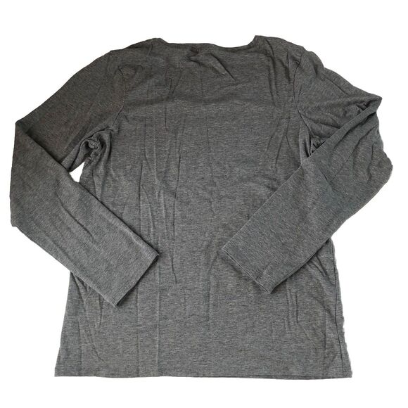 Lucky Brand Women’s Long Sleeve T-Shirt Heather Gray Tag Size XL - Picture 2 of 10